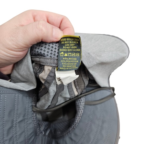 Sunday Afternoons Sun Hat UPF 50 Wide Brim Mesh Venting Adjustable Gray L - Picture 7 of 7